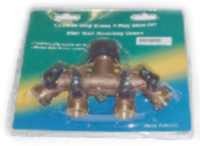 Brass 4 Way Splitter